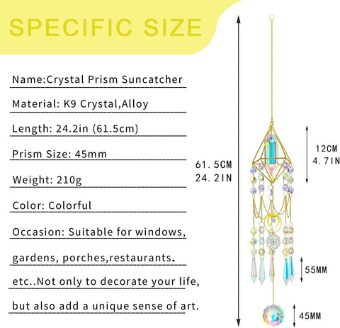 H&D Garden Decor Suncatcher brightens porches and patios with prisms.