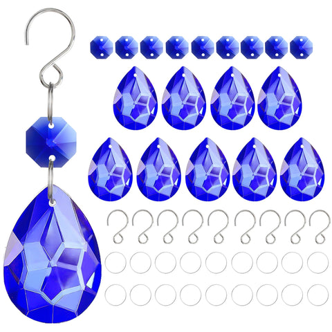H&D Hyaline & Dora blue Bauhinia crystal components ideal for holiday displays