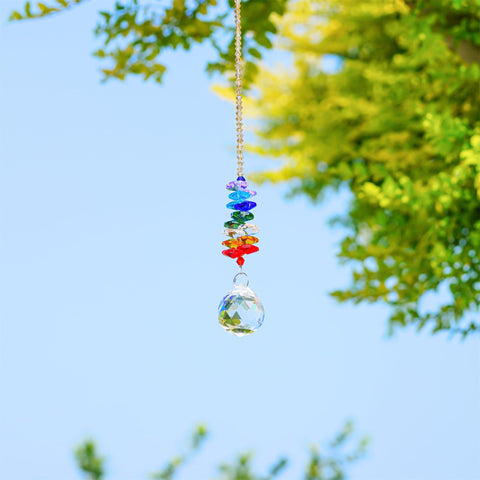 H&D Hyaline & Dora octagon suncatcher brightens windows with rainbows.