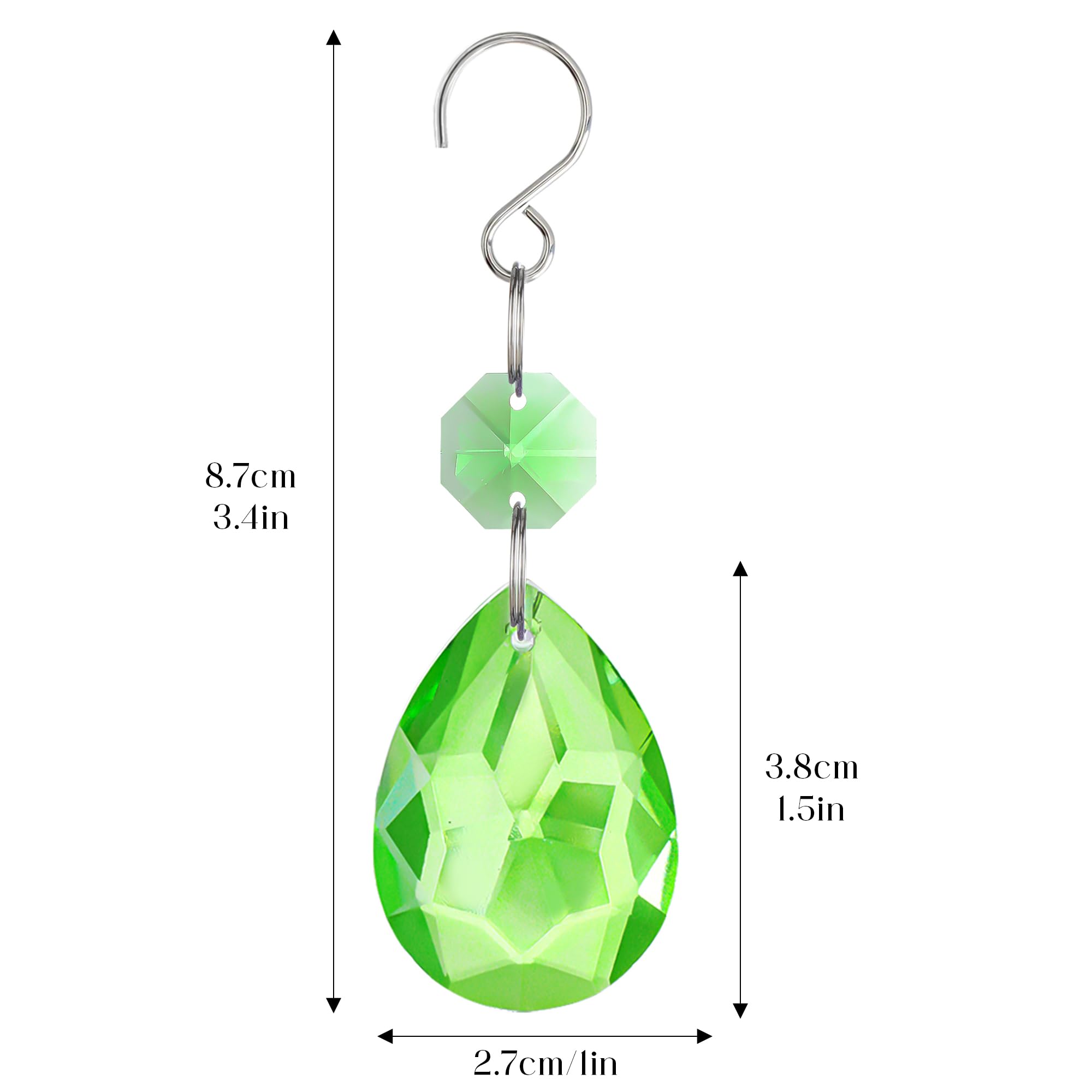 H&D Hyaline & Dora sun catcher green pendant brightens windows.