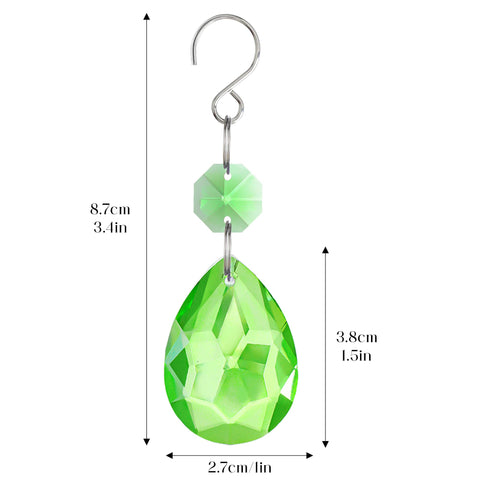 H&D Hyaline & Dora sun catcher green pendant brightens windows.