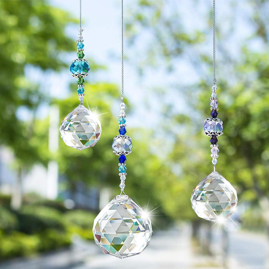 H&D HYALINE & DORA window suncatcher display bringing bright color in the morning light