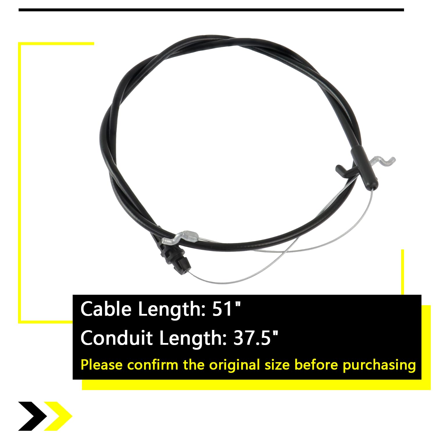 HNeekyr conduit length 38-1-4 inches for clean routing and protection