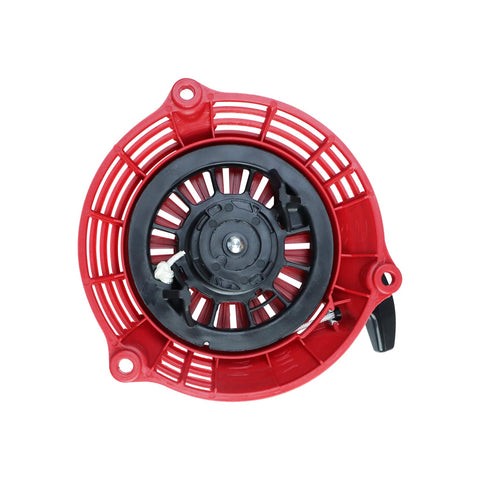 HNeekyr GCV160 pull-start assembly close-up, durable housing for reliable starts