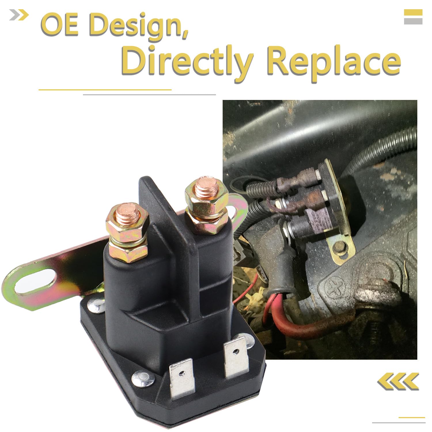 HNeekyr solenoid aligns with John Deere AM138068 and GY22476 fitment