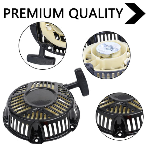 HNeekyr recoil starter in steel construction offers long-lasting performance.