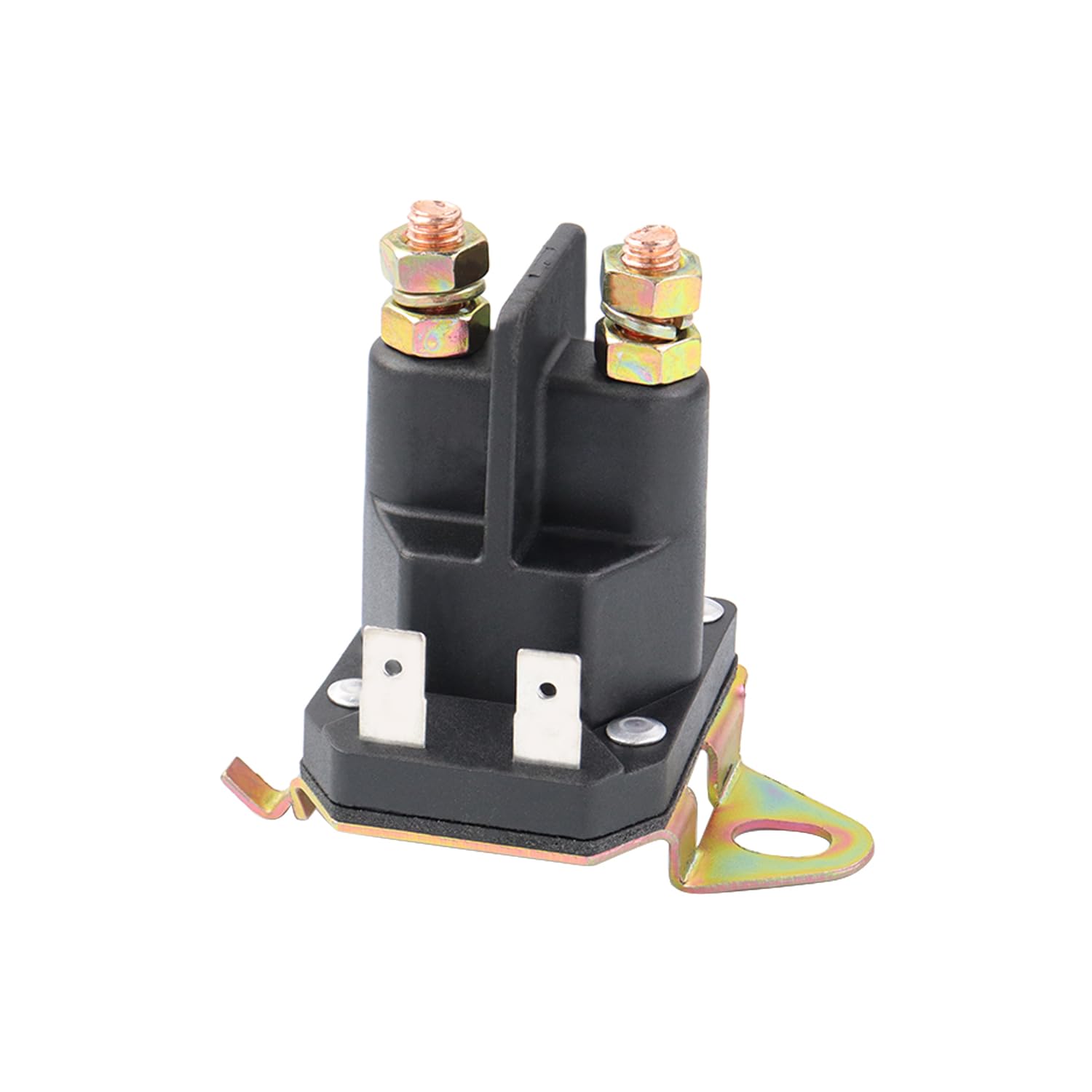 HNeekyr starter solenoid with top terminals ready for installation on riding mowers