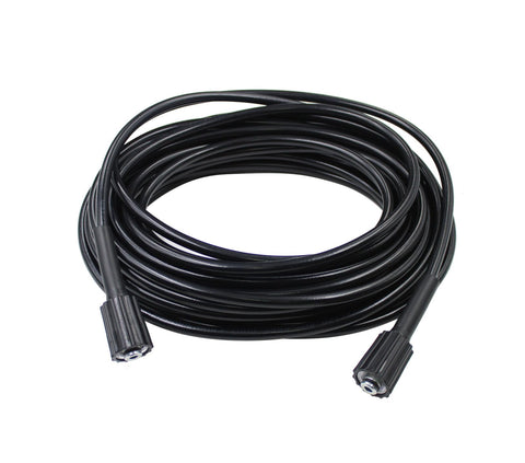HNF hybrid polymer hose material handles cold and warm water use.