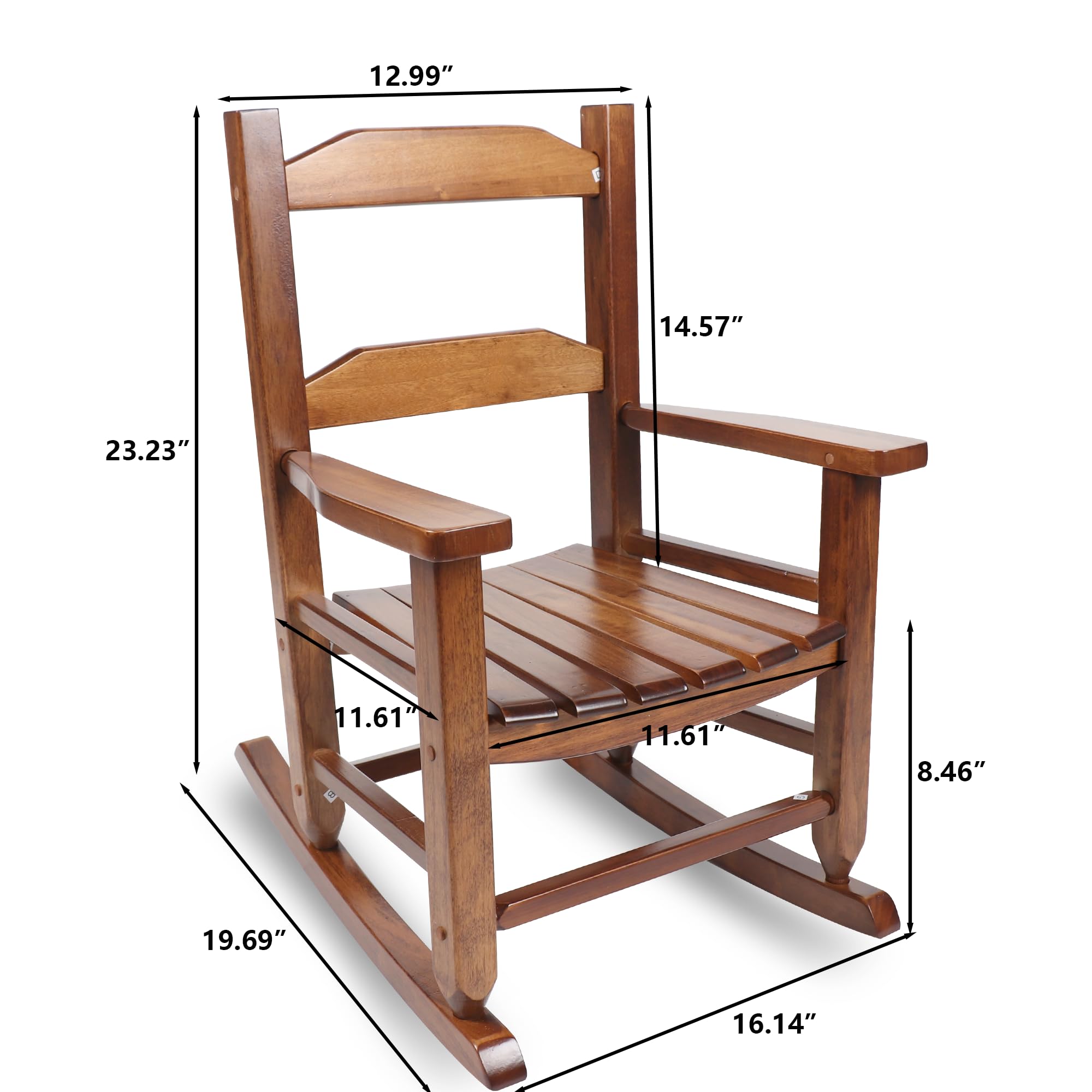 Eco-friendly coating provides a smooth finish for little ones.