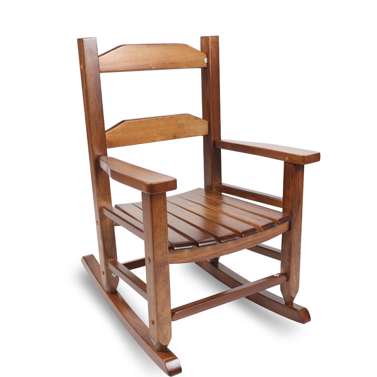 Hngilkoo toddler rocking chair in solid wood for durable playtime seating.