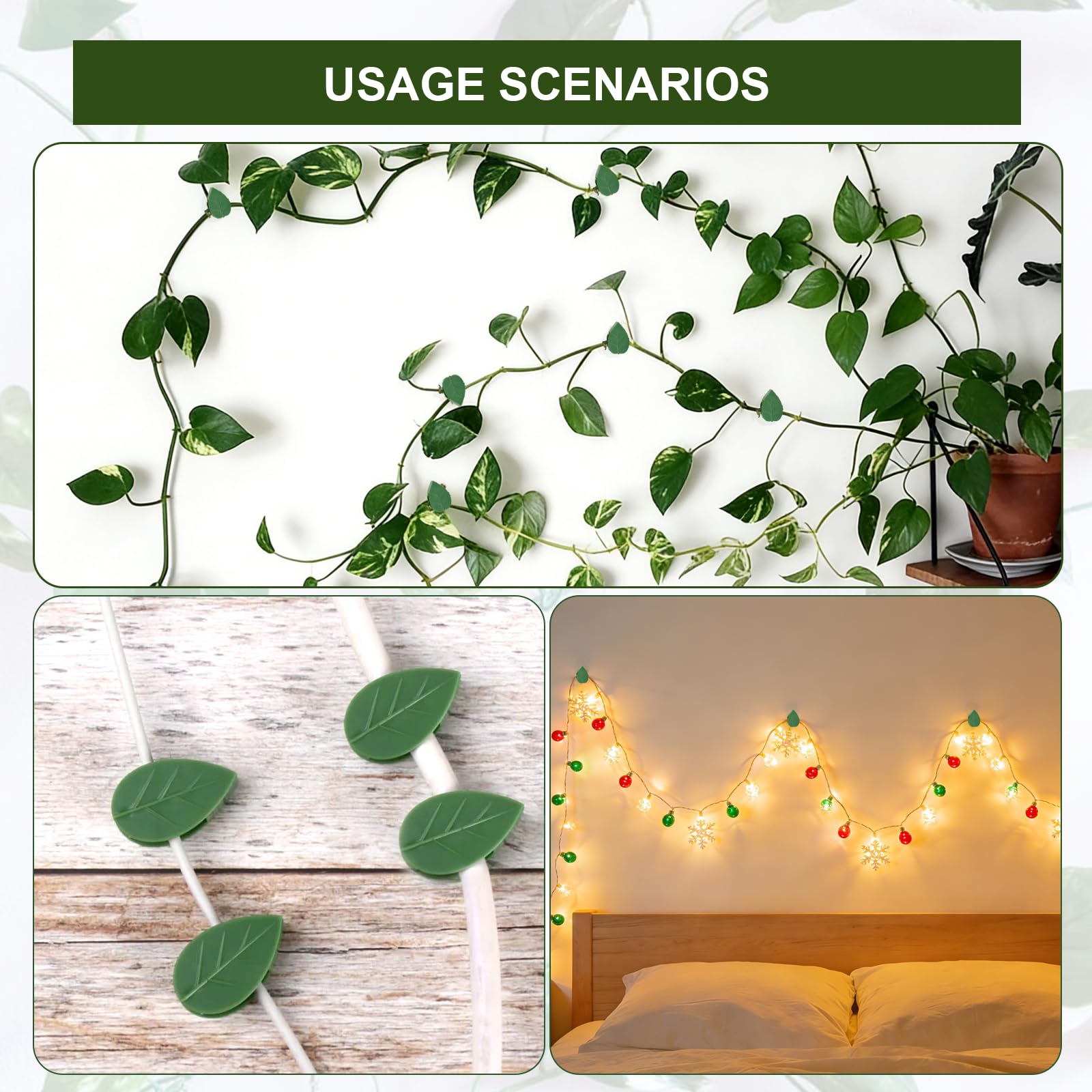 HNHMT wall clips help organize wires for a neater space.