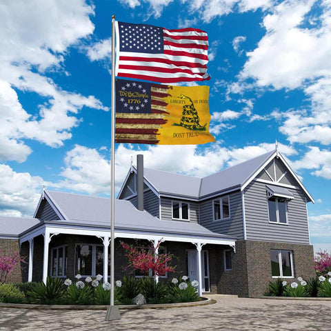 Hnjgno We The People flag double-sided for eye-catching yard decor.