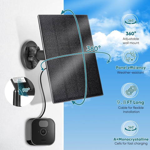 HNncheny 2600mAh rechargeable battery panel for reliable solar power