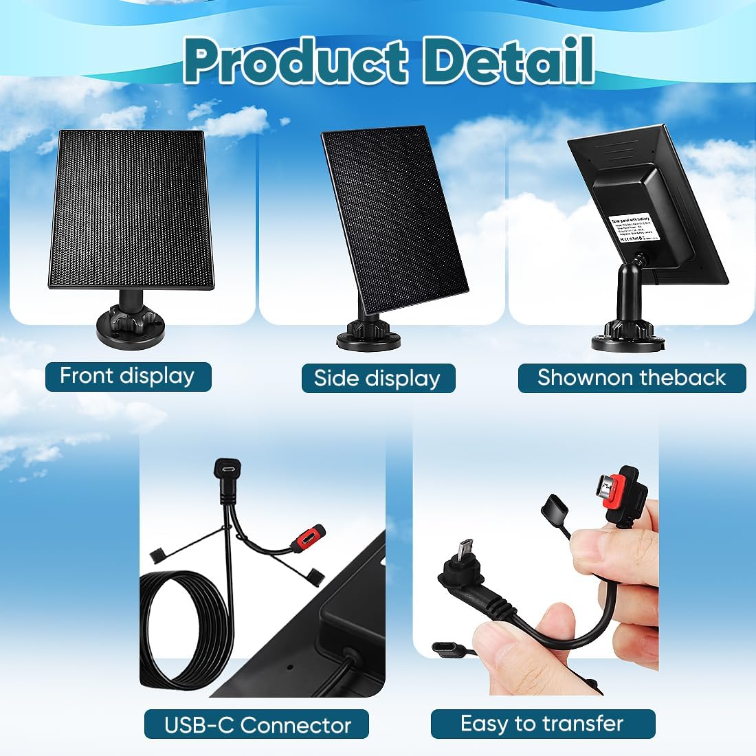 HNncheny 3W solar compatibility extends power to Blink cameras with proper interfaces