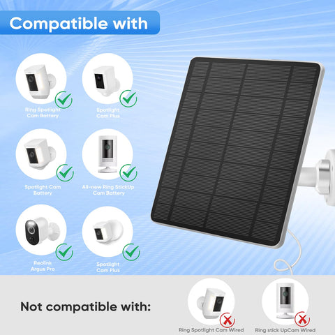 HNncheny Ring camera 13ft cable enables flexible mounting and placement.