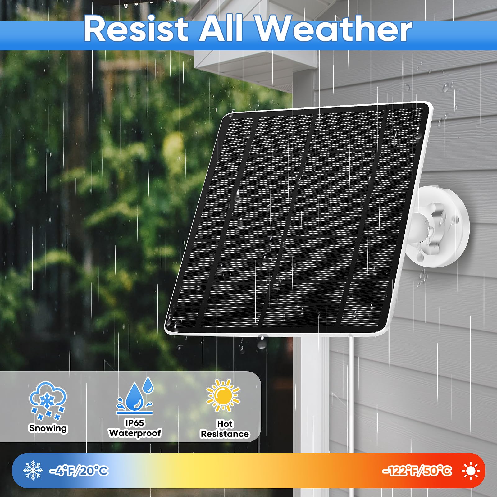 HNncheny silicon glass panel withstands rain and heat.