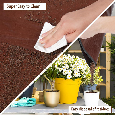 HNXTYAOB foldable mat stores easily, ready for nursery and herb garden tasks.