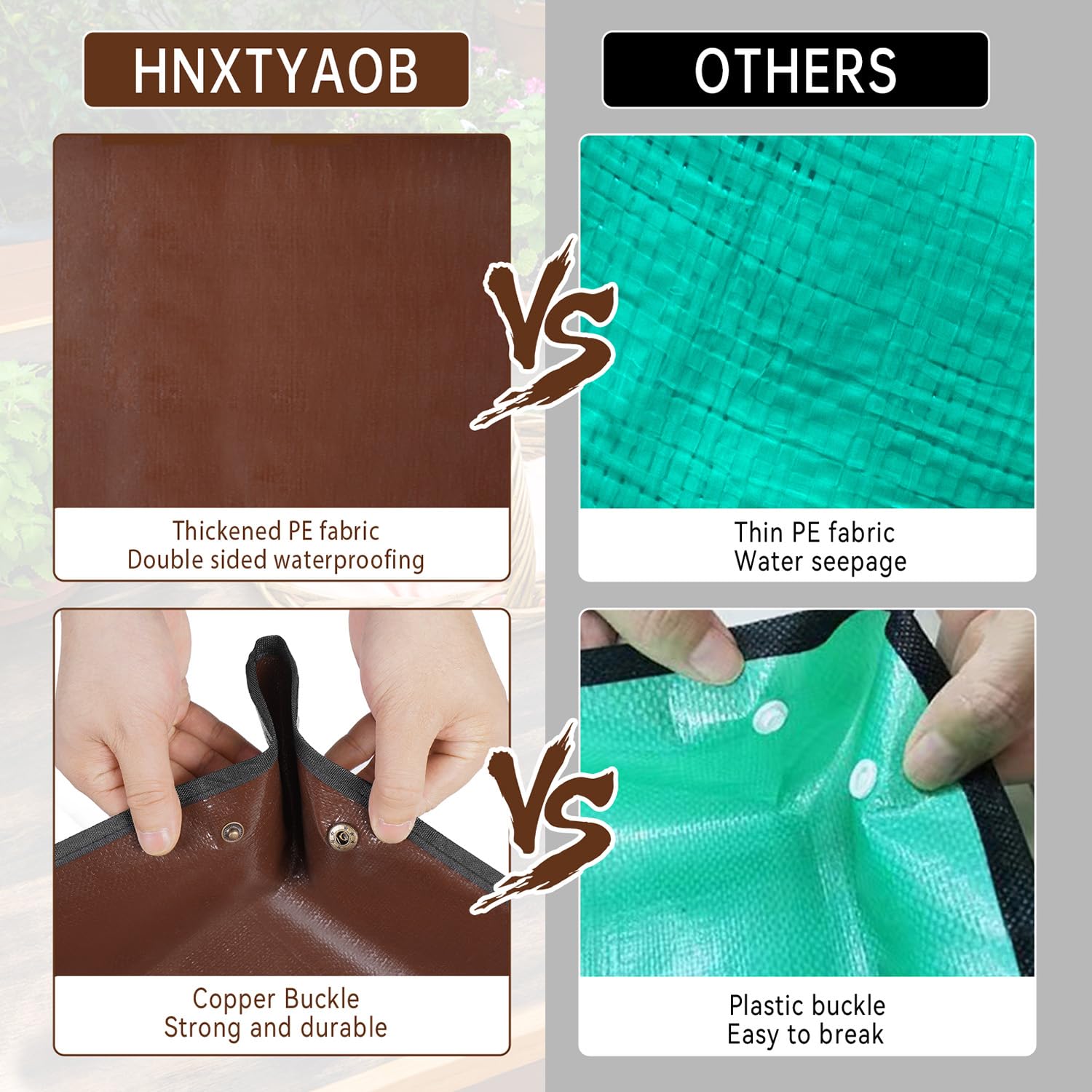 HNXTYAOB gardening mat doubles as a tidy workspace on kitchen counters.