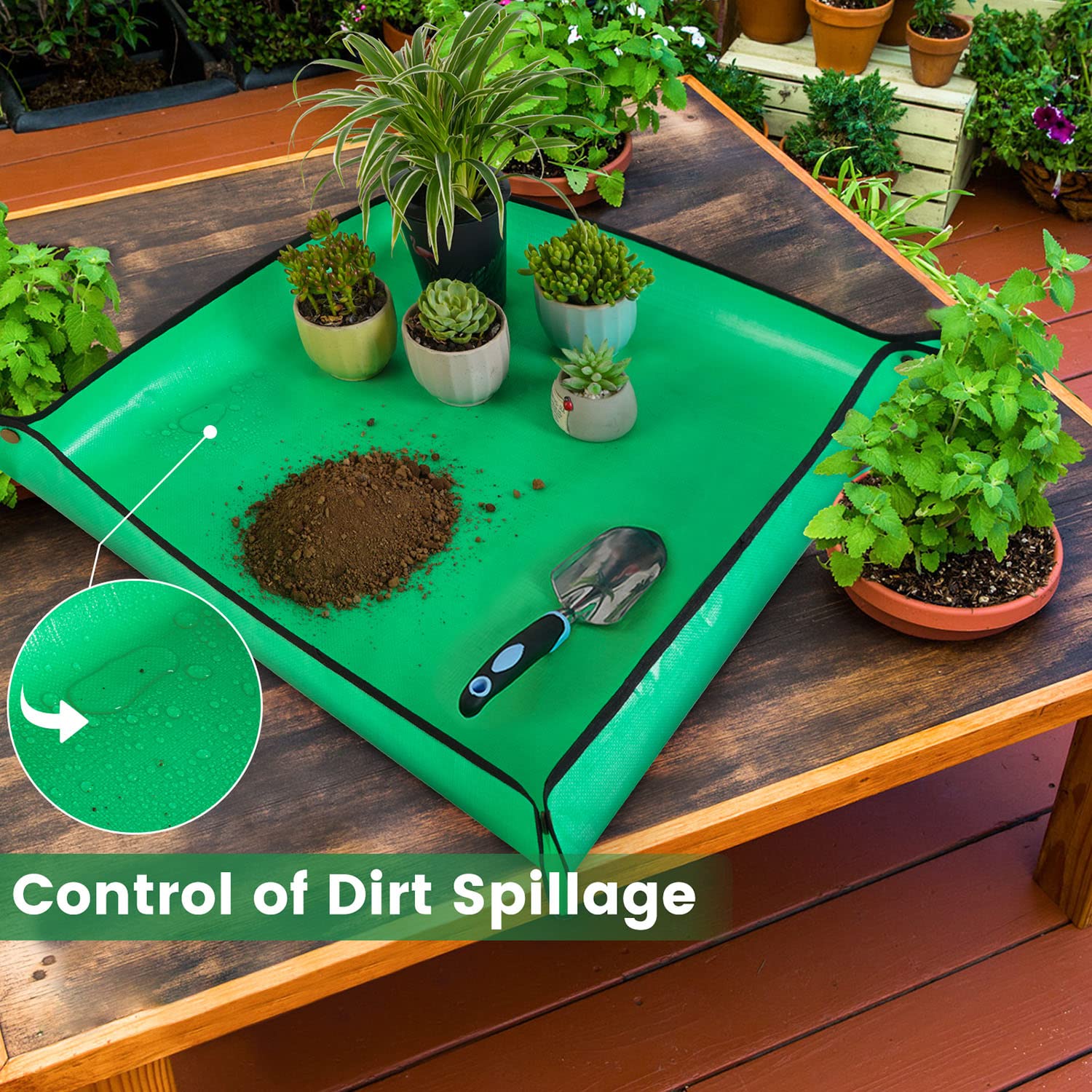 HNXTYAOB indoor garden mat ideal for transplanting and pruning.