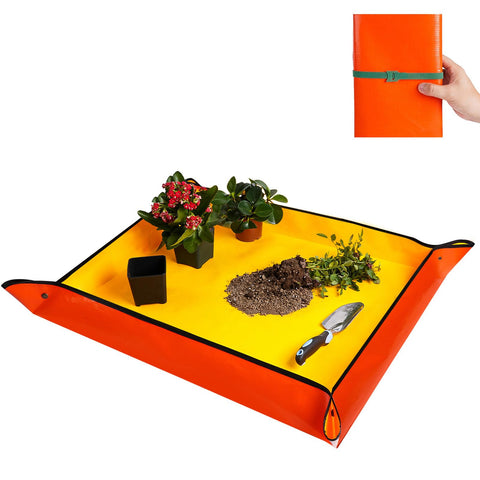 HNXTYAOB large potting mat for transplanting indoors keeps workspace tidy