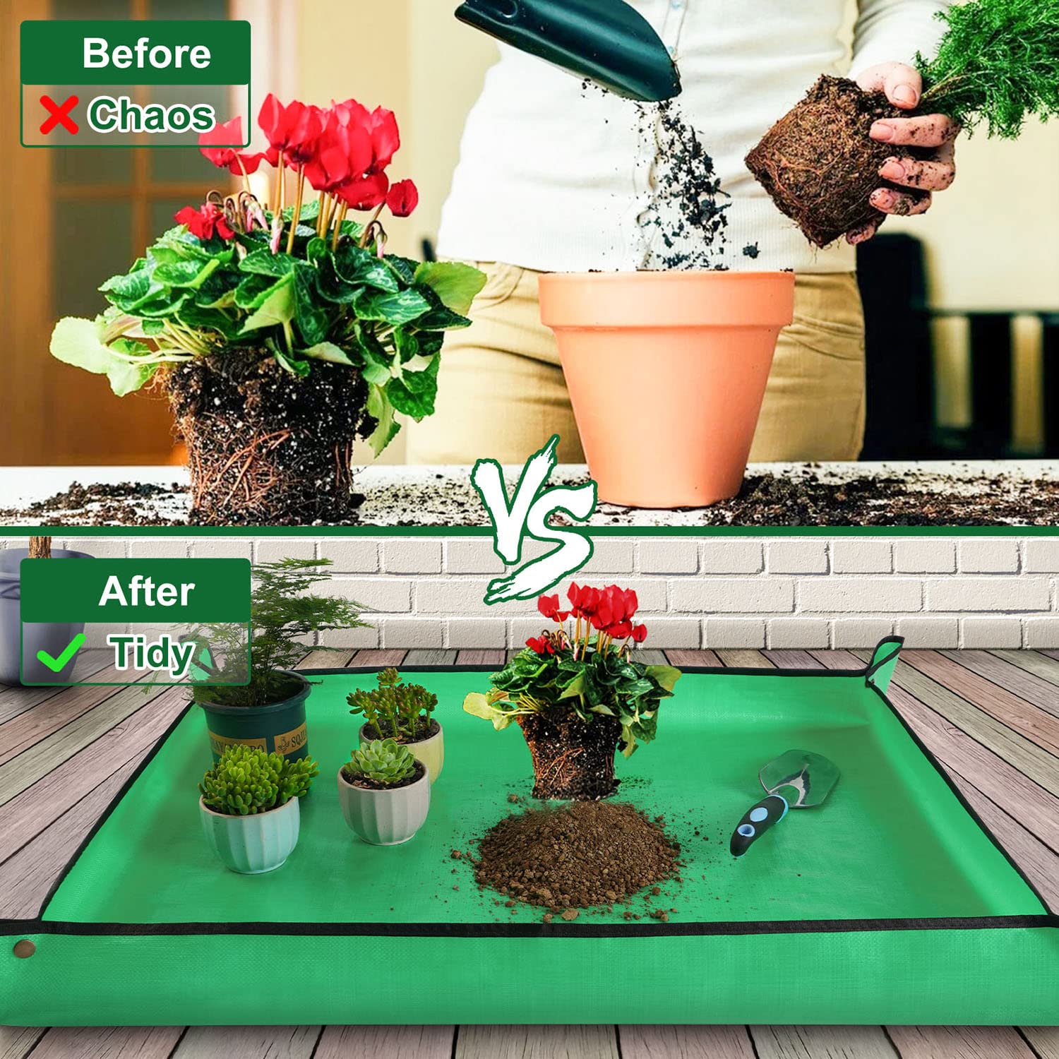 HNXTYAOB repotting mat waterproof fabric that cleans easily
