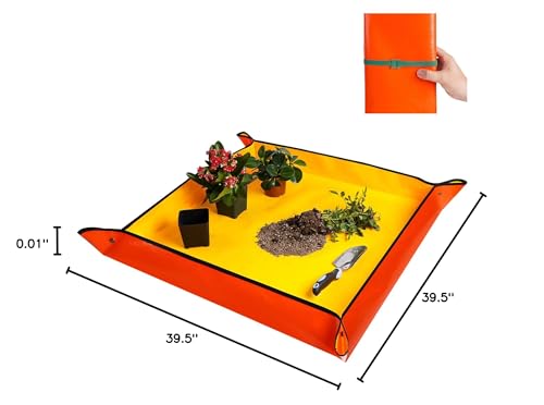 HNXTYAOB portable repotting mat suits indoor, patio, and lawn tasks.
