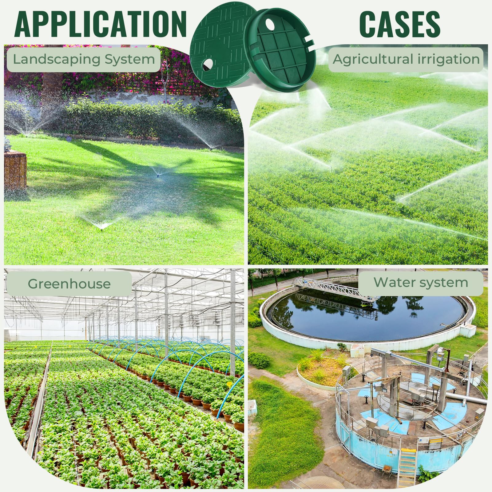HNYYZL universal compatibility fits most 6-inch irrigation valve boxes