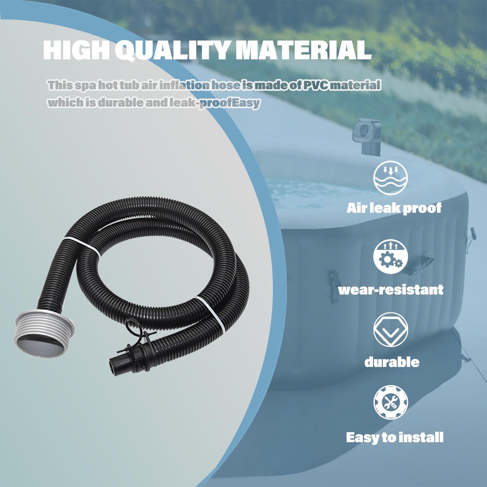 Connecting nut included for a complete replacement kit