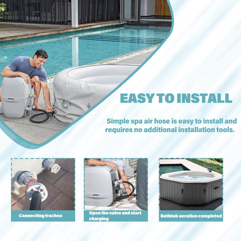 Durable PVC inflation hose from HOAIXUN resists leaks