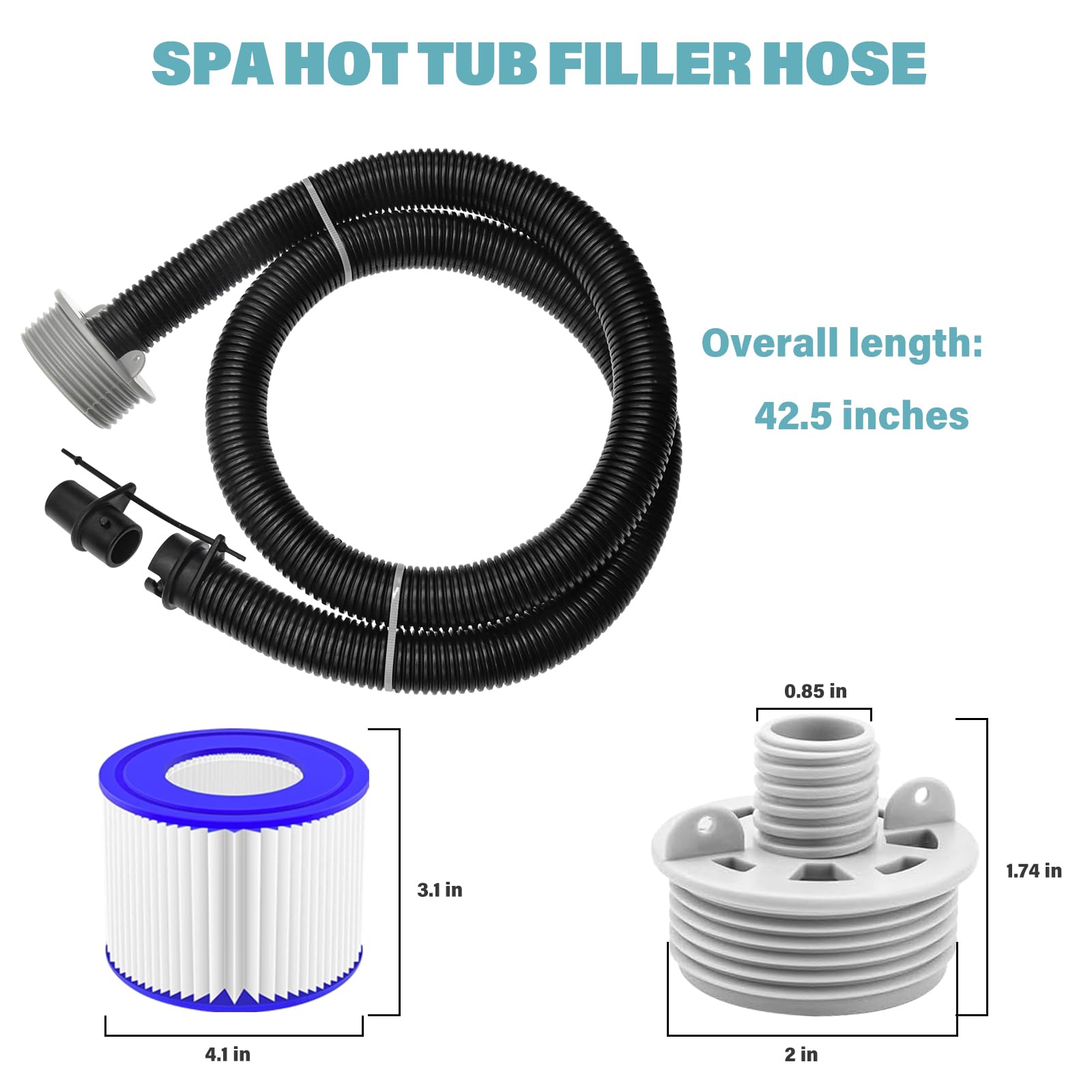 HOAIXUN hose with threaded ends ensuring secure connections