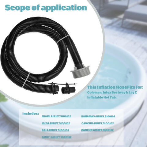 Wide HOAIXUN compatibility with Intex, Bestway, Coleman, and Lay Z Spa