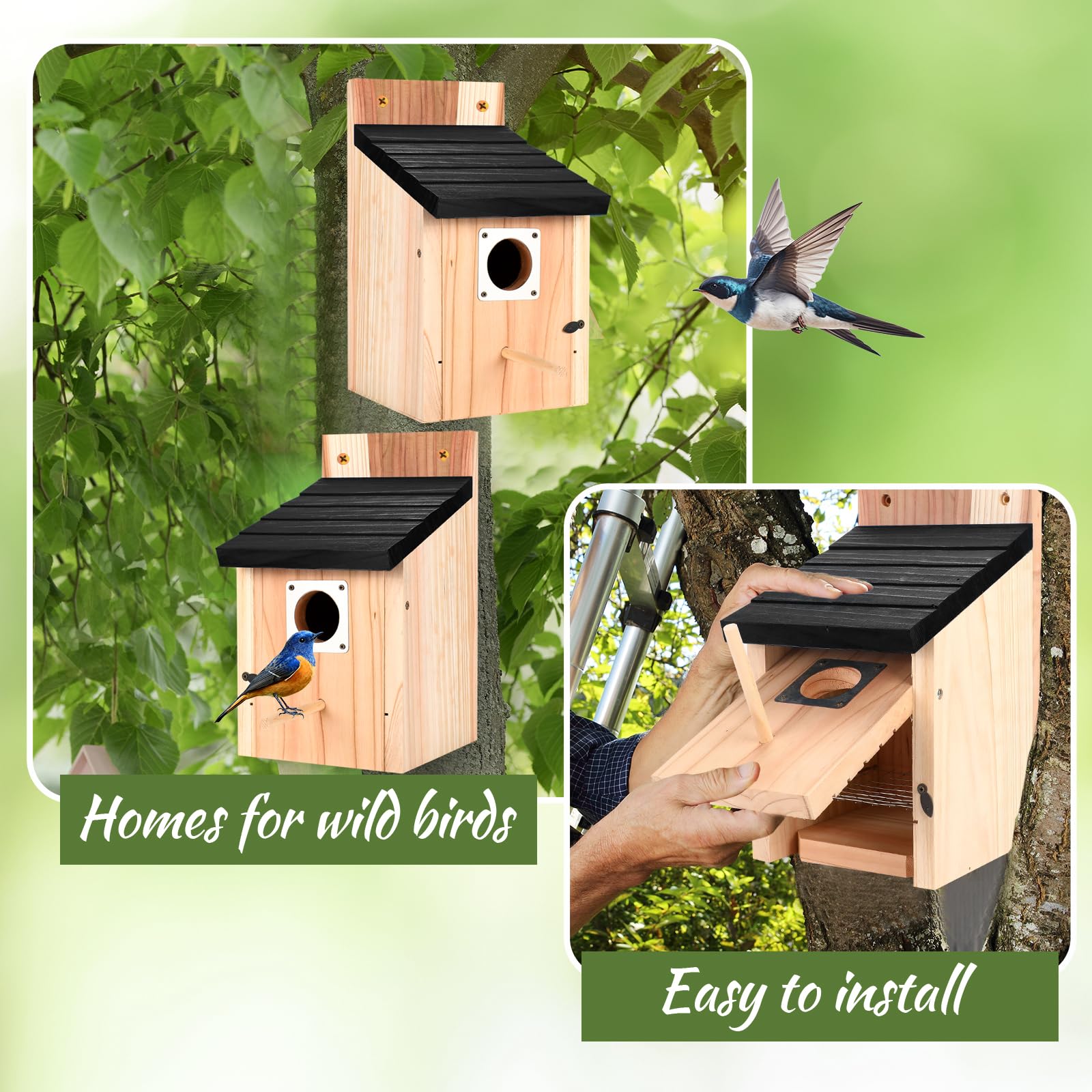 Hoamayya mounting hardware included for quick outdoor installation.
