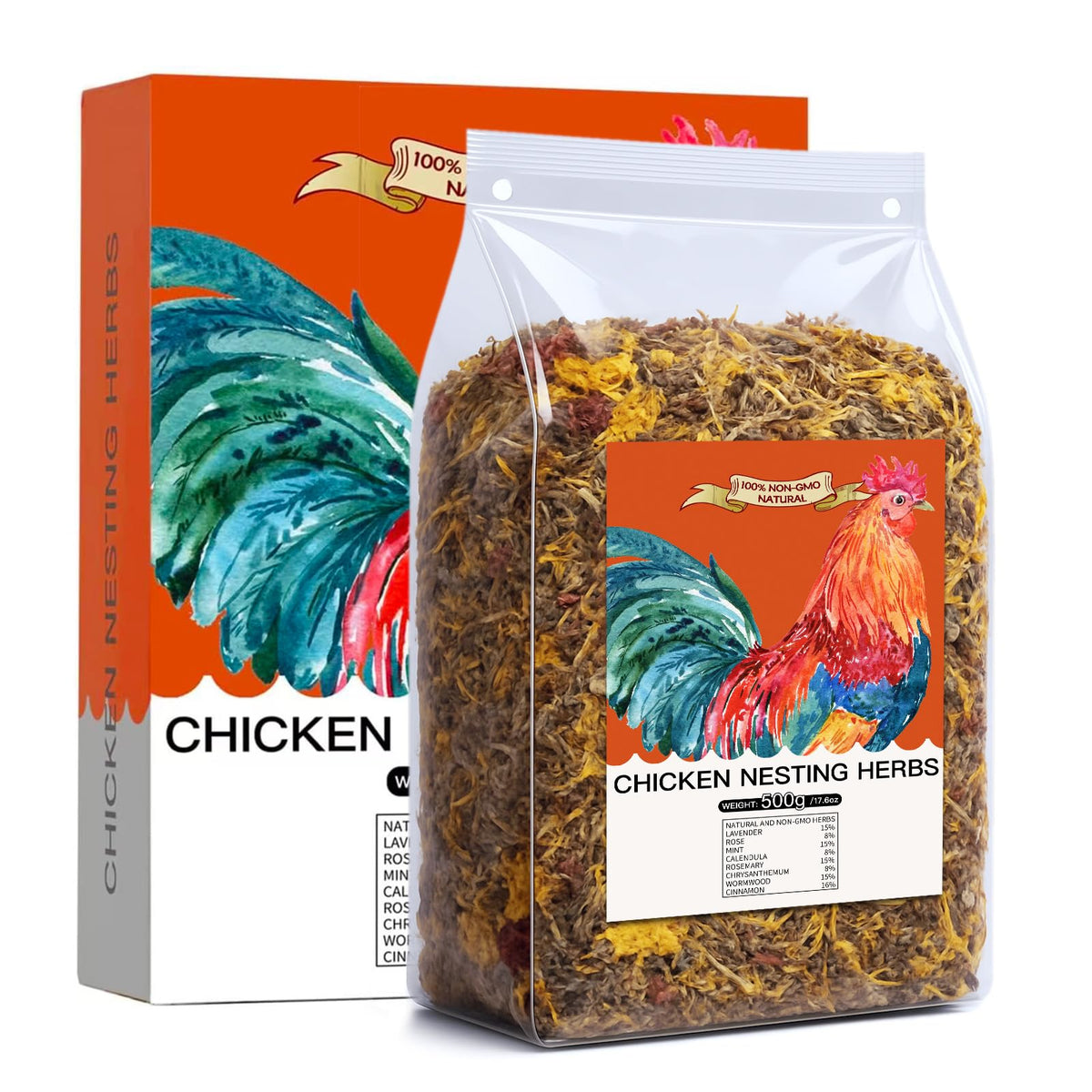 HoazHoald chicken nesting herbs and flowers blend in a coop for natural freshness.