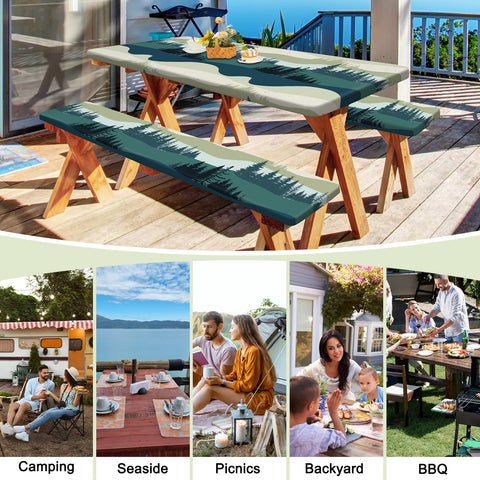 HobbLab outdoor dining setup ready for RV trips, picnics, and backyard gatherings.