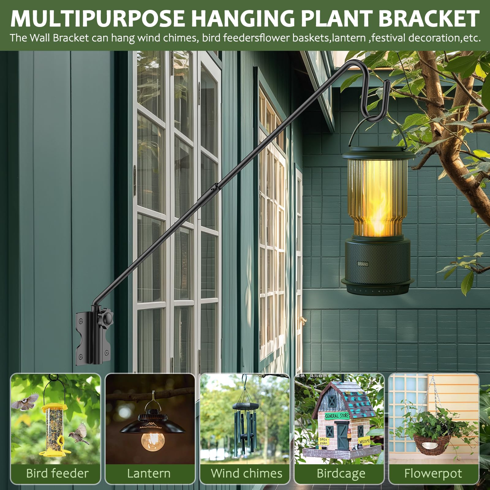 HOBITSTARX 360-degree rotating hook provides flexible placement options.