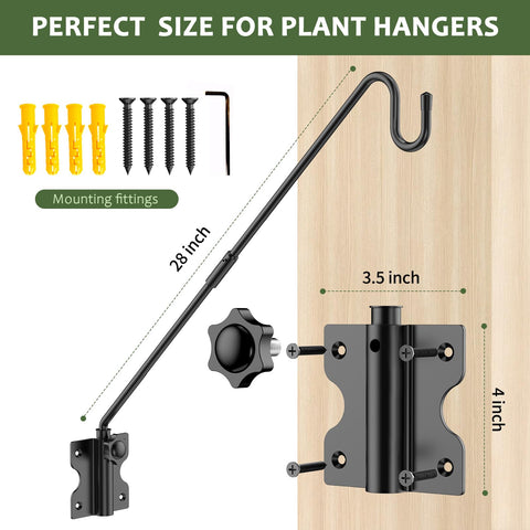 HOBITSTARX extended reach 28-inch deck hook keeps items away from rails.