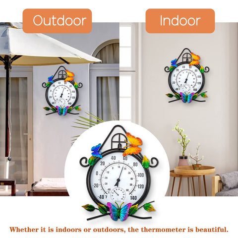 HOBYLUBY decorative wall mount adds garden charm with temperature updates