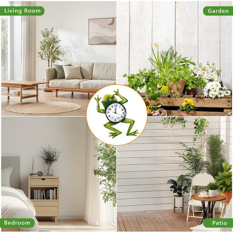 HOBYLUBY clock with AA battery is easy to place indoors or sheltered porches.