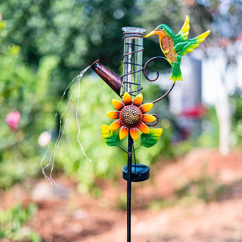 HOBYLUBY holiday gift rain gauge offers a thoughtful garden decor present.