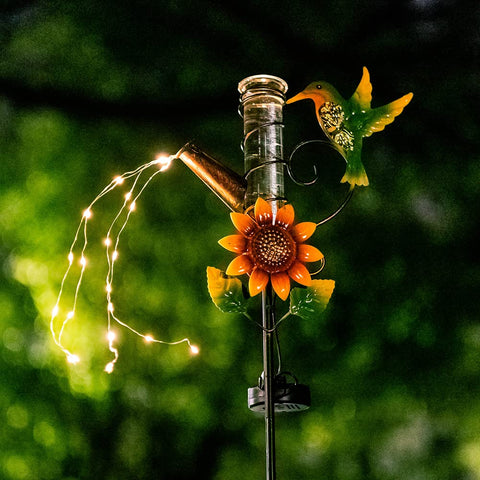 HOBYLUBY outdoor rain gauge doubles as a stylish garden ornament.