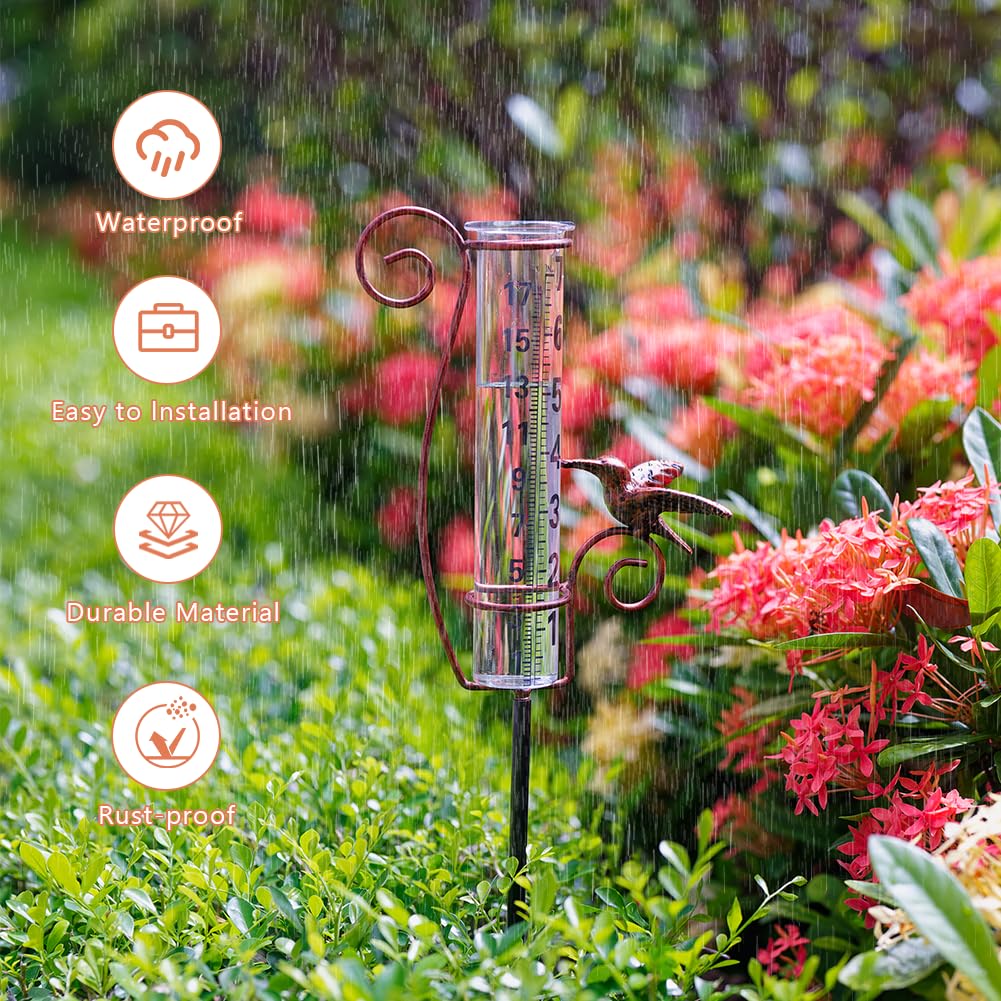 HOBYLUBY rain gauge easy to install in minutes