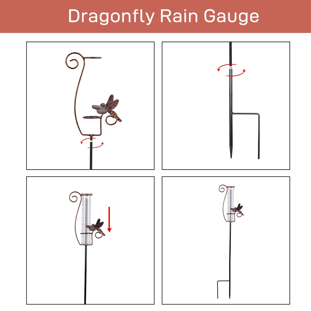 HOBYLUBY rainfall measurement tool helps plan irrigation and plant care