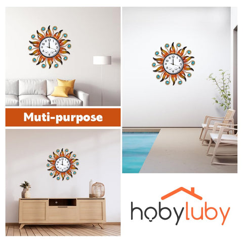 HOBYLUBY sun-themed clock makes a thoughtful gift for outdoor lovers.