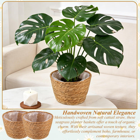Hoceium boho-rustic decor basket complements neutral interiors.