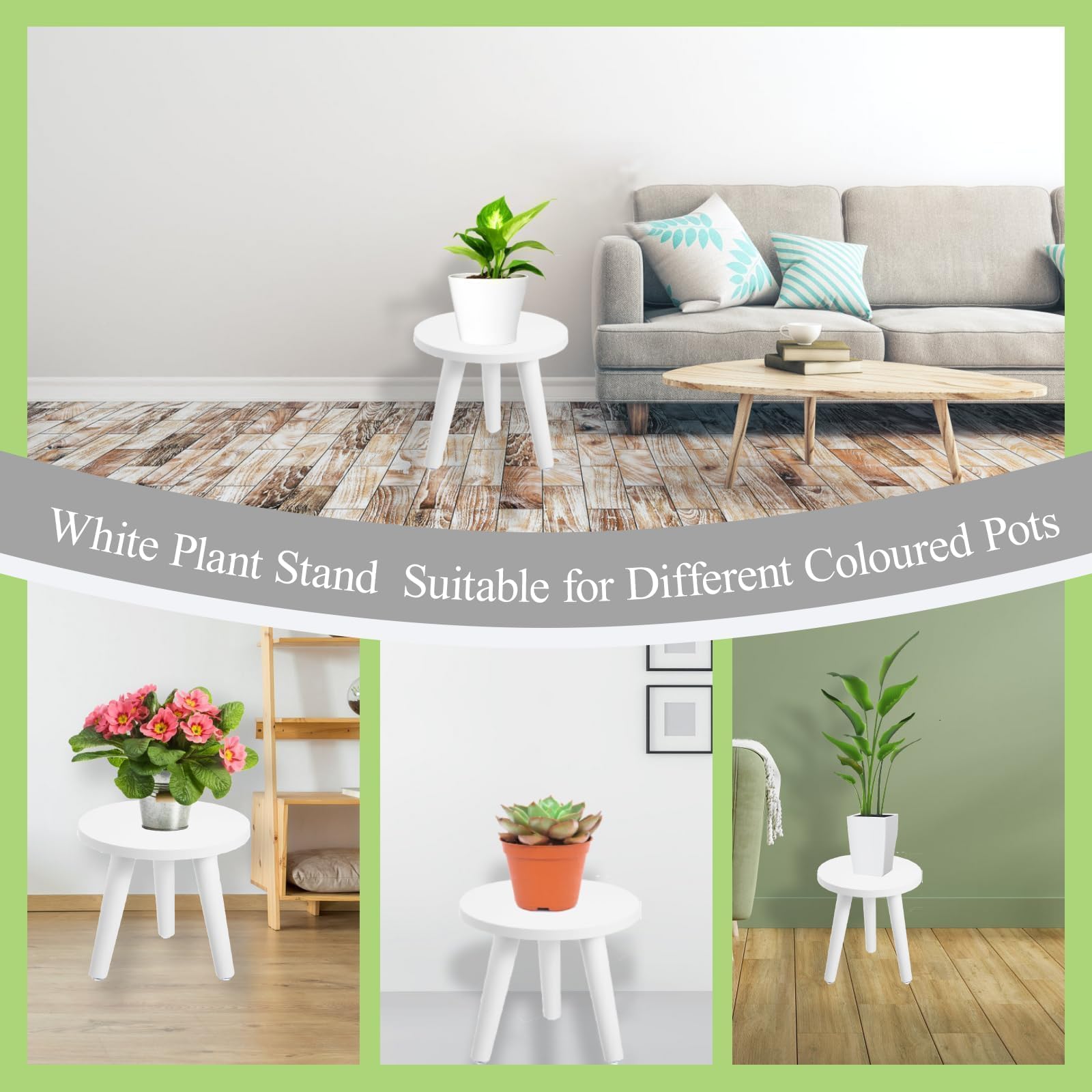 Hoceium sturdy low-profile plant table supports lightweight pots securely.
