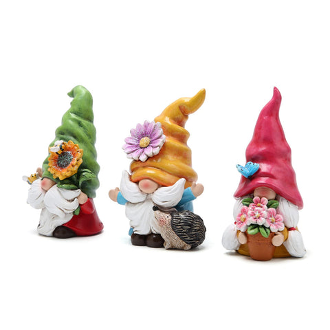 Hodao barefoot elf with flowers offers a playful spring display.