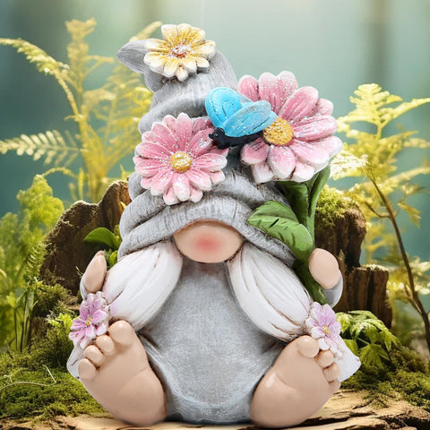 Hodao garden desk tiered-tray gnome decor elevates indoor displays.