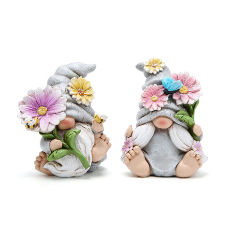 Hodao Spring Gnomes front-view decor adds cheerful outdoor charm to your garden.