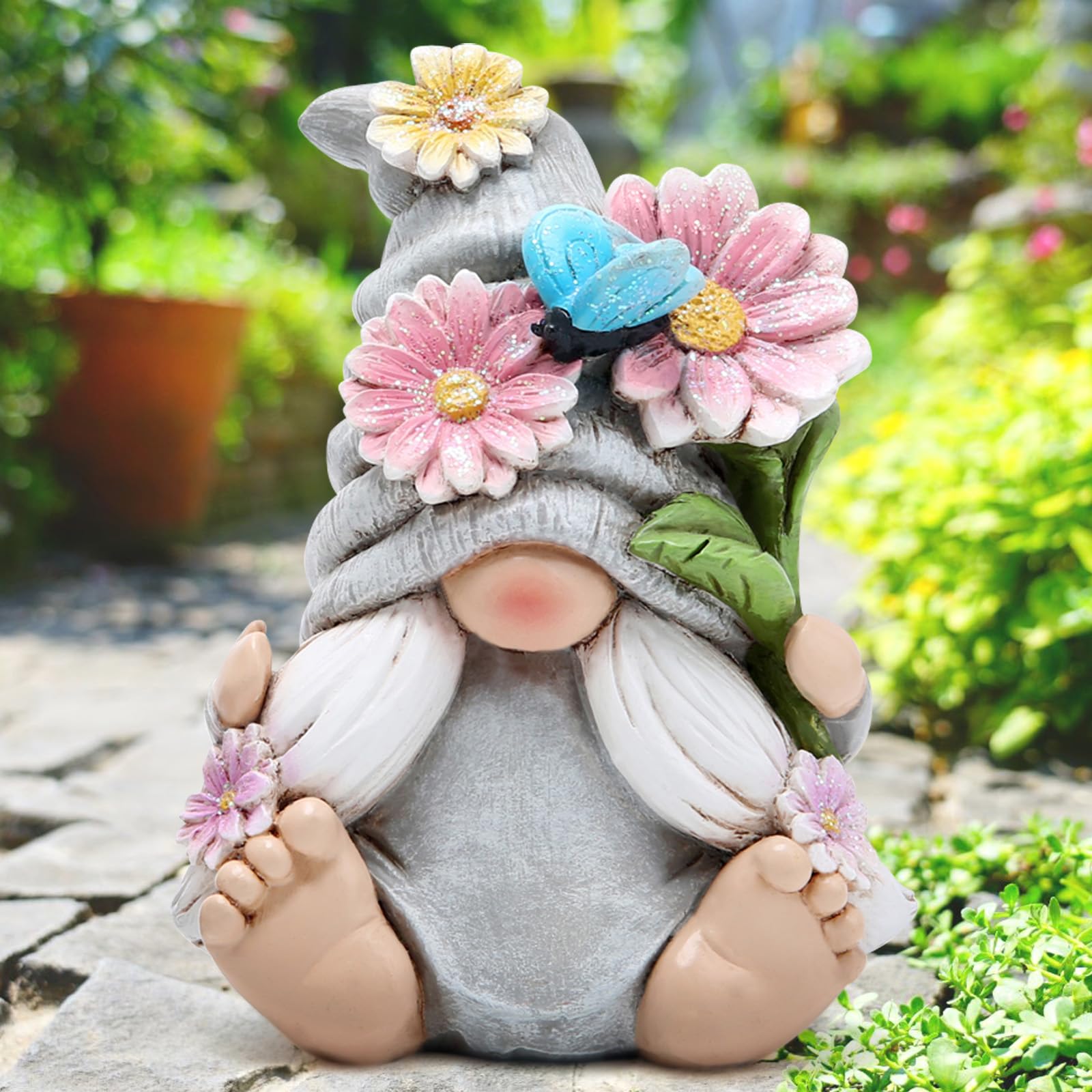 Hodao summer gnomes rustic decor brings warmth outdoors.