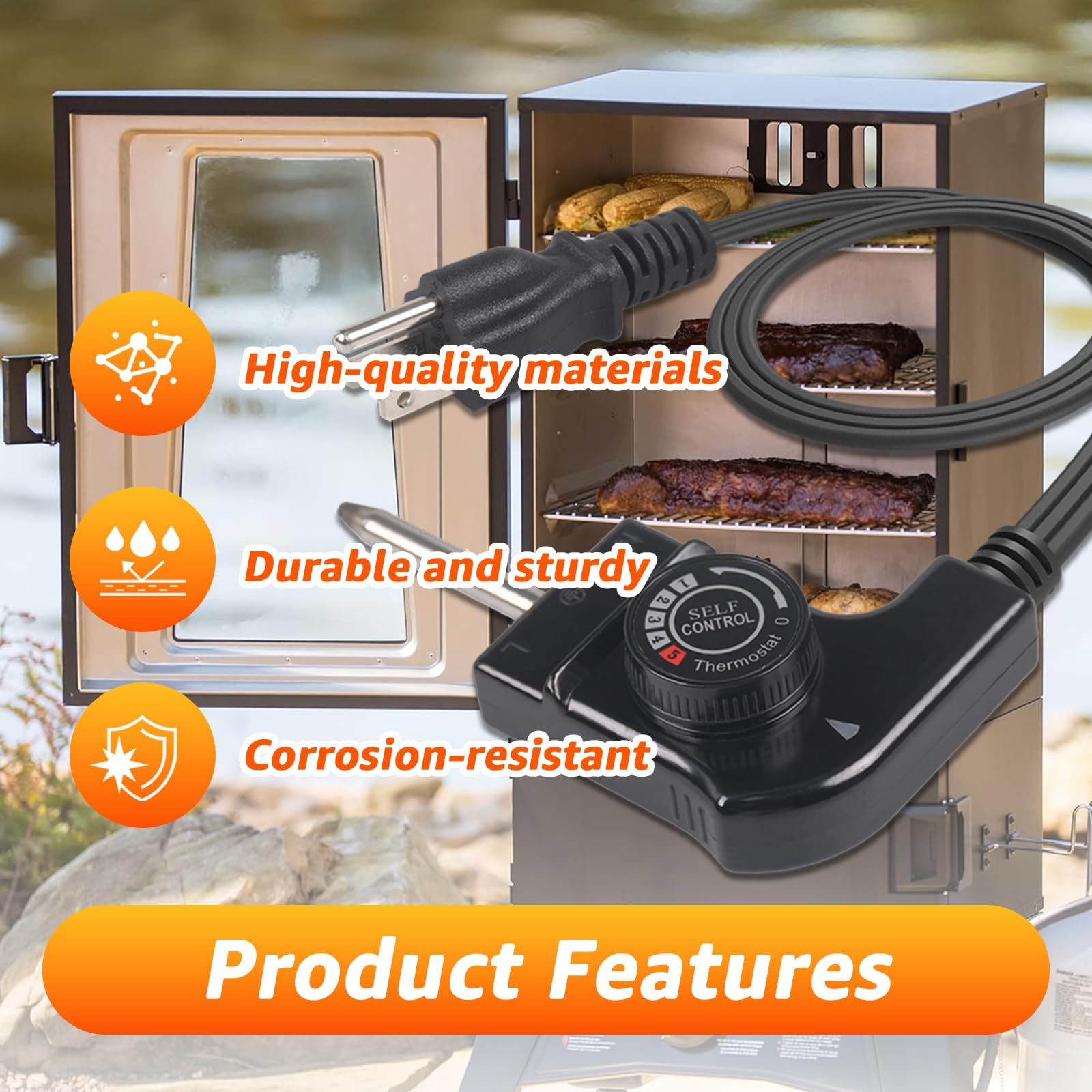 Hodeoo heavy-duty 16AWG wiring supports robust power delivery.